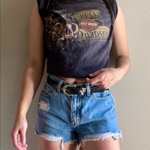 Denim shorts